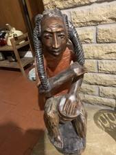 Cuban Carved Man Playing