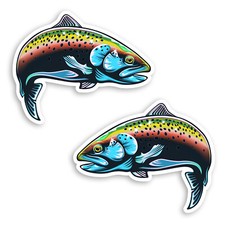2 x 10cm Rainbow Trout Fish