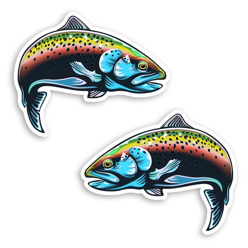 10cm rainbow trout - rainbow,