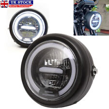 5.75" inch Motorcycle LED Round Headlight Headlamp For Harley Cafe Racer NEW