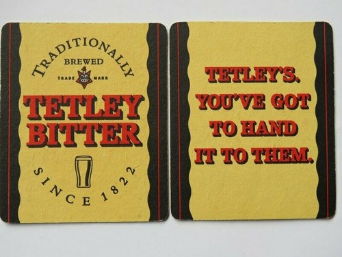 Beer coaster tetley - coaster, ~
