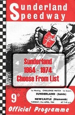 Sunderland Speedway Programmes