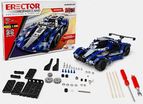 Erector meccano motorized - by,