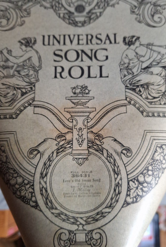 Vintage universal song roll - universal,