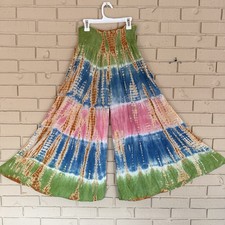 Boho Hippie Tie Dye Flare Wide