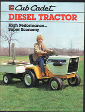 Cub Cadet 15hp Diesel Garden Tractor Brochure Leaflet