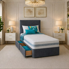 NEW SINGLE DIVAN BED PLUSH