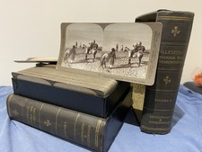 Rare Double Box Set Of Stereoscope Cards Palestine Through The Stereoscope