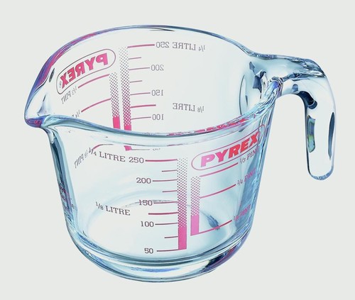Pyrex mini glass measuring jug - glass,