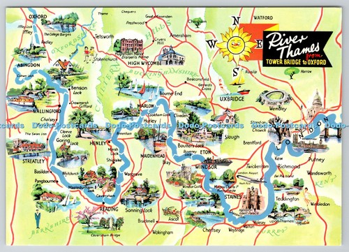D327284 maps river thames - d327284,