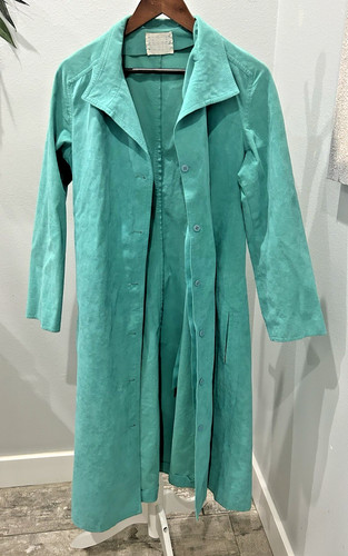 Vintage 70s turquoise suede - vintage,