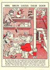 'Jumbo & Tiger Tim' (3) Original 1918 Antique Children's Bookplate Print 155C