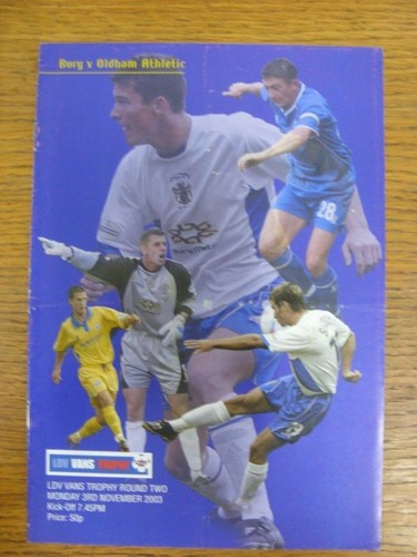 2003 bury v oldham - v,