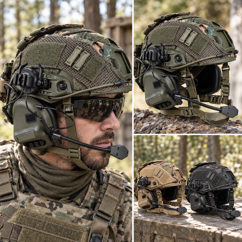 Tactical helmet with headset - tactical,