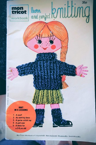 Vintage mon tricot knitting - vintage,