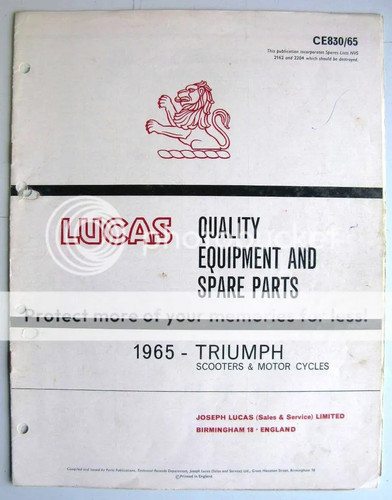 Lucas triumph motorcycles - motorcycles, &