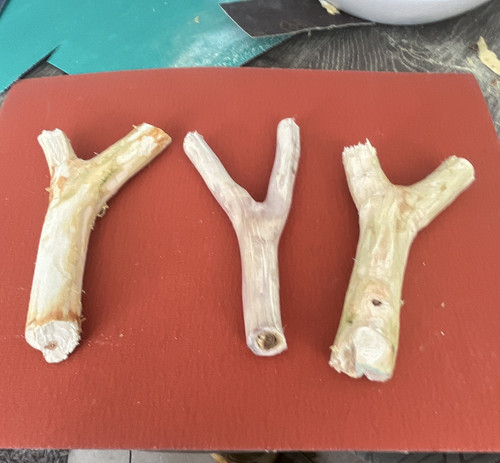 Handmade shaped wooden - y-shaped,
