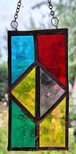 Stained glass panel - glass,