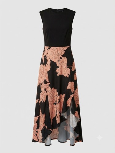 Paris black peach floral - paris,