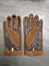 VINTAGE STYLE  LADIES FABRIC/LEATHER GLOVES IN SIZE LARGE. BEAUTIFUL QUALITY ? 