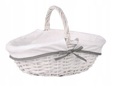 Large White Wicker Picnic