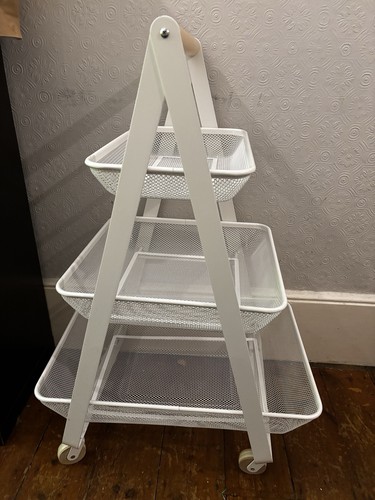 Ikea risatorp trolley white - white, 3