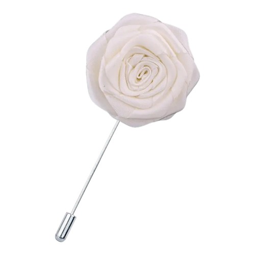 Men lapel pin satin flower - lapel,