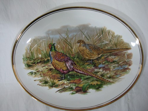 Oval serving plate with - plate,