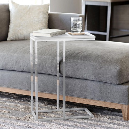 Shaped sofa side table - c-shaped,
