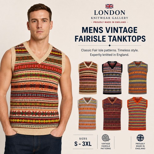 Mens knitted vintage - mens,