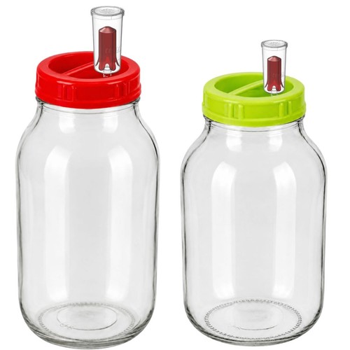Glass fermentation jar 4l - fermentation,