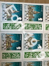 100 x 2nd Second  Class Stamps Unfranked Barcoded Genuine With Original Gum