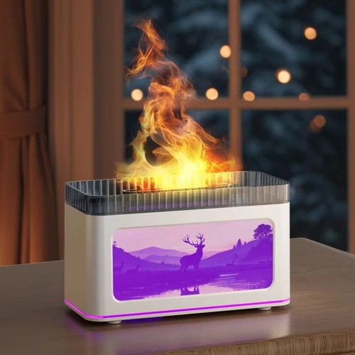Simulation fireplace flame - simulation,