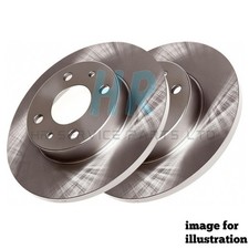 NEW REAR SOLID BRAKE DISCS FOR