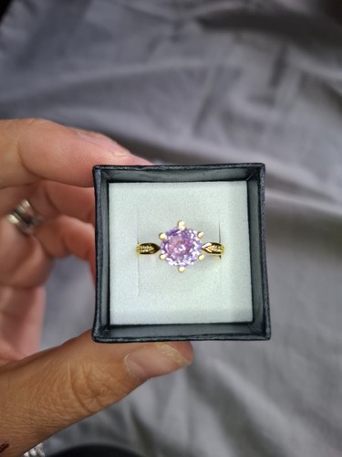 S925 gold pkated purple - purple, aurora