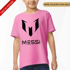 NEW Kids Messi Pink T Shirt