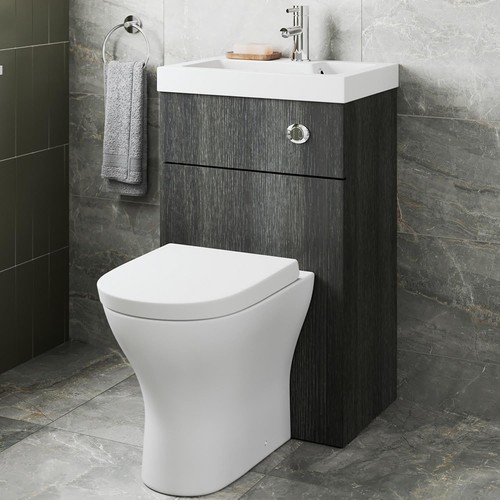 Toilet basin combi unit - basin,