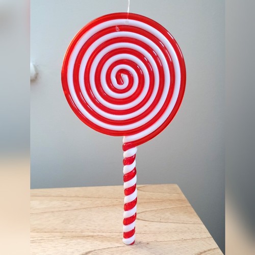 Red white candy cane - x,