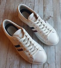 MONCLER WHITE LEATHER TRAINERS