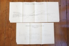 1962 Lincoln Eastern Region Railway Track Map Diagram x2