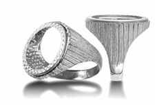 Sterling Silver Ribbed Full