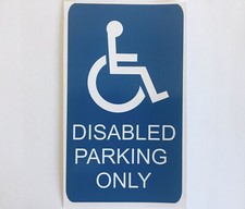 DISABLED PARKING ONLY CAR