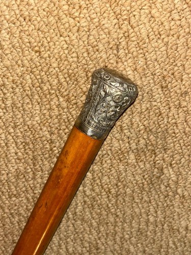 Antique malacca walking stick - walking,