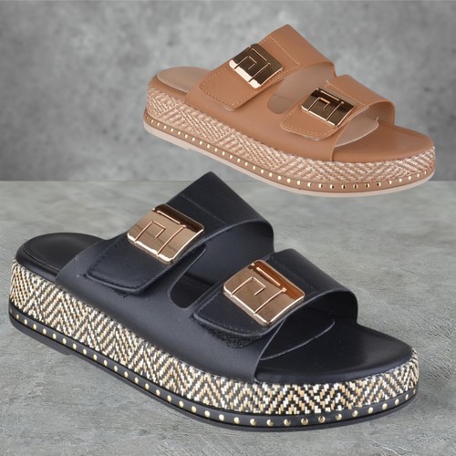 Ladies womens flat - womens, gold