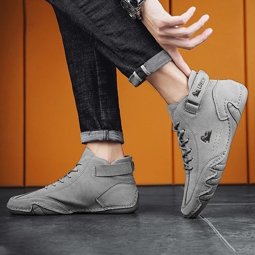 Italian suede boots handmade - suede,