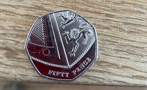 Rare 50p piece - rare,