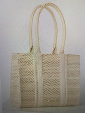 Lipsy Cream Metallic Raffia