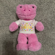 Build A Bear Small Pink Frog Plush