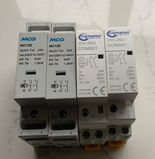 Mains Relay 20A 240V Din Rail double pole