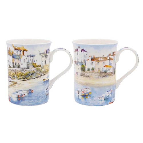 Coffee mug harbour - mug, town